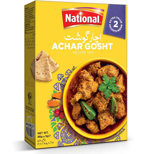 (NATIONAL) ACHAR GOSHT MASALA 86GM BOX