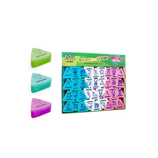 BAHADUR B.72 SOFT AND CLEAN ERASER 12 PCS