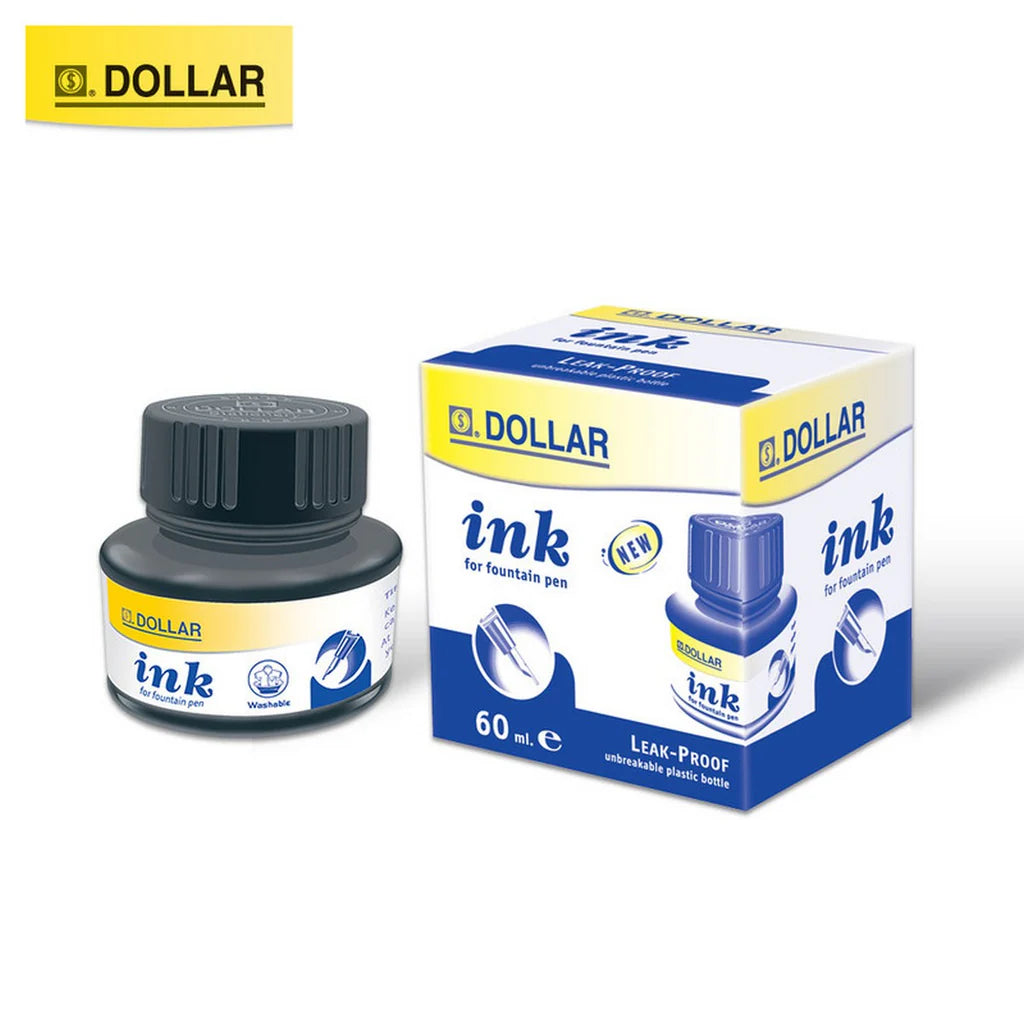 DOLLAR FOUNTAIN PEN INK ALL COLLOR 60ML
