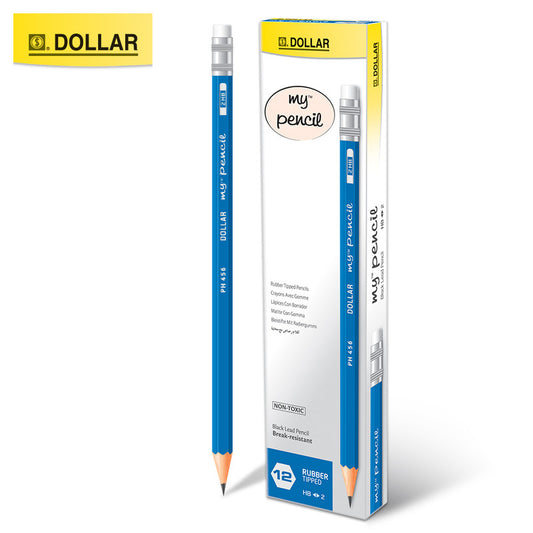 DOLLAR MY PENCIL RUBBER TIPPED