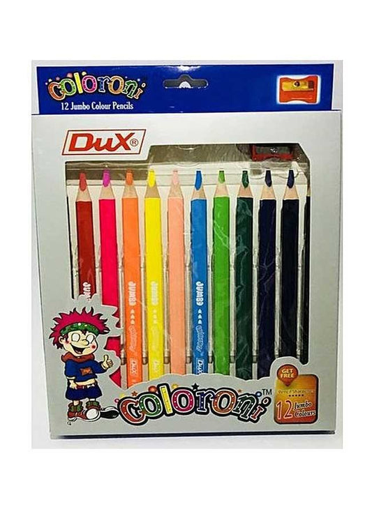 DUX PENCILS COLOUR JUMBO 12 PCS