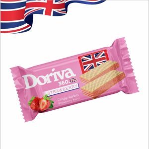 DORIVA 360.UK STRWBERRY WAFERS