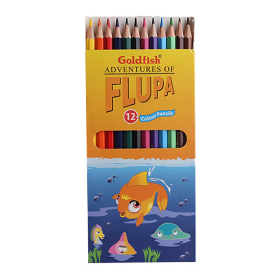 GOLDFISH PENCILS COLOUR 12 PCS MEADUM