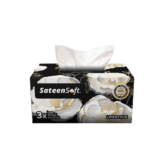 IHSAN SONS STEEN LIFE STYLE TISSUE BOX (BLACK)
