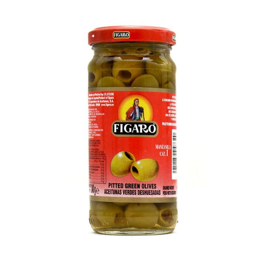 IMP FIGARO PITTED & PLAIN GREEN OLIVES