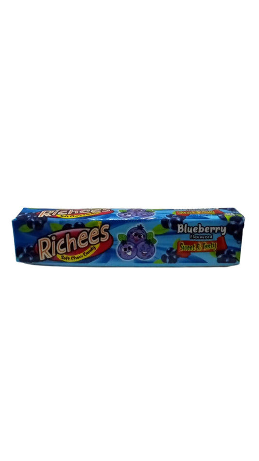 IMP RICHEE'S BLUEBERRY SOFT CHEW CANDY BAR 30GM