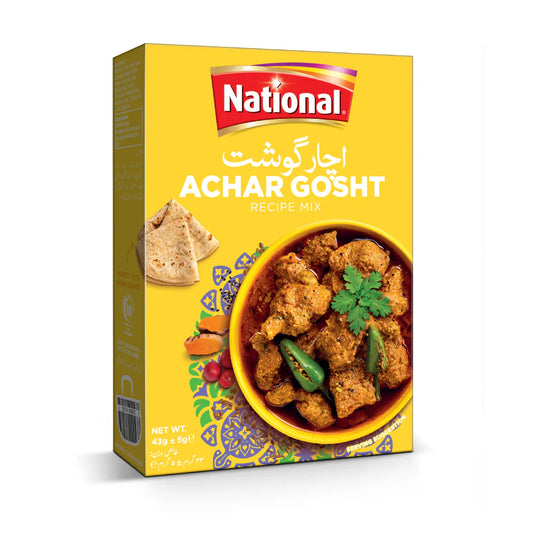 (NATIONAL) ACHAR GOSHT MASALA 43GM BOX