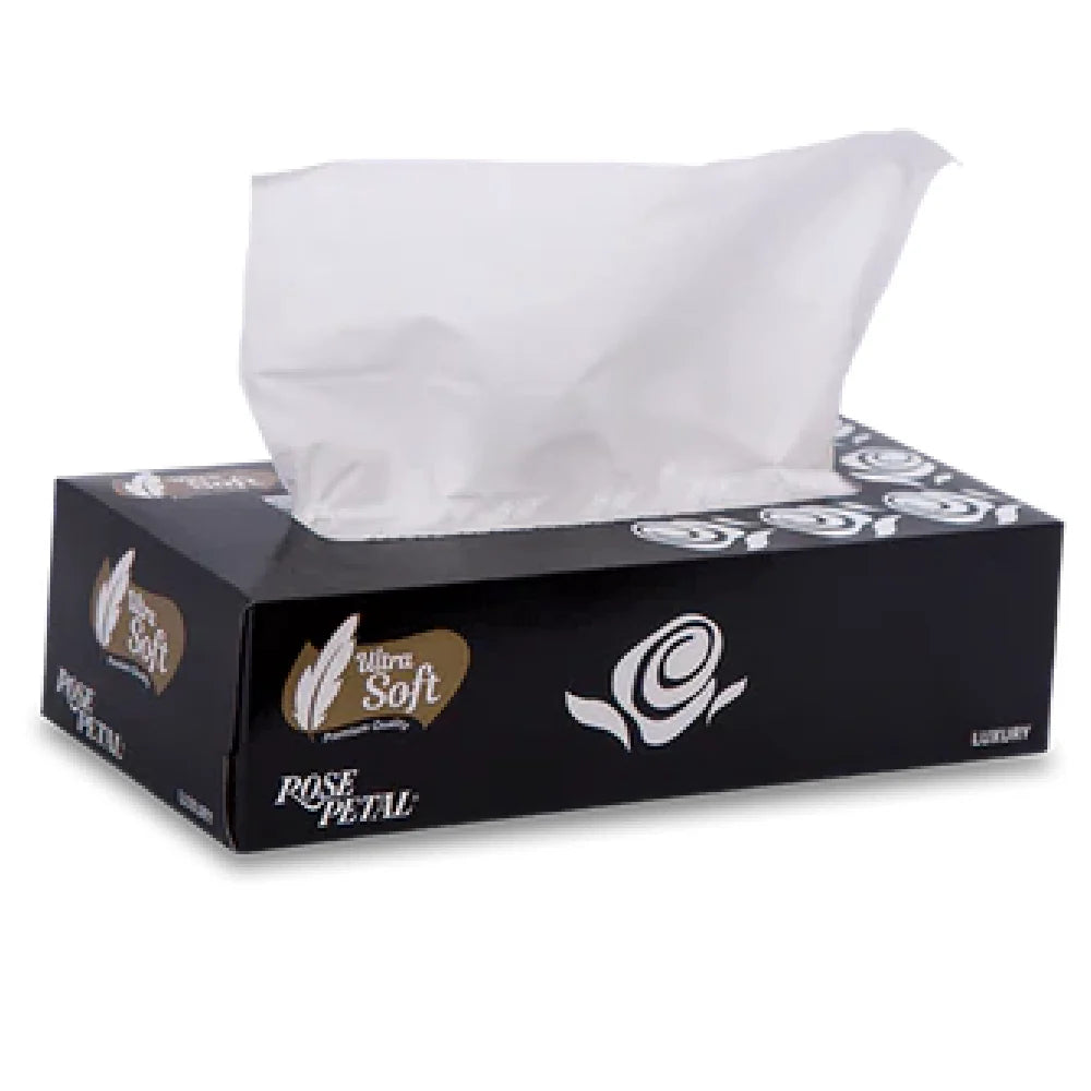(ROSE PETAL) TISSUE LUXURY BLACK ULTRA SOFT