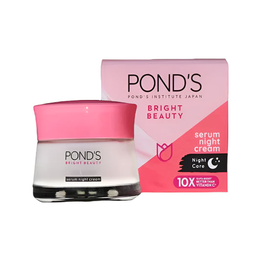 POND S BRIGHT BEAUTY SERUM NIGHT CREAM JAR 50G