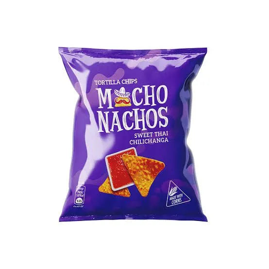 MACHO NACHO Sweet Thai Chilichanga Tortilla CHIPS 38GM