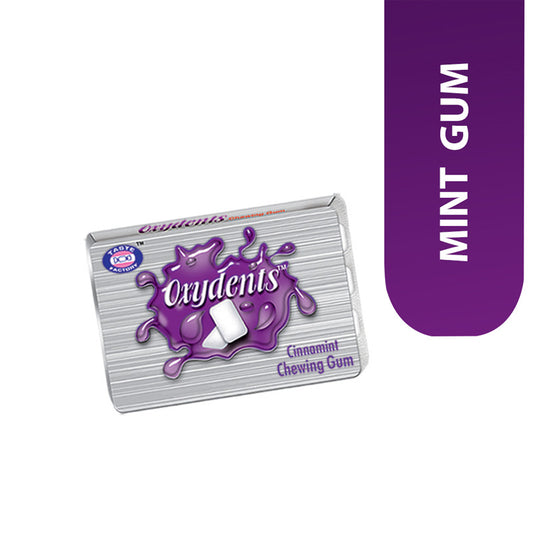 TASTE FACTORY OXYDENTS CINNAMINT CHEWING GUM