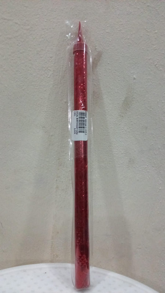 LOCAL BIRTHDAY ANAR CANDLE (RED) JUMBO