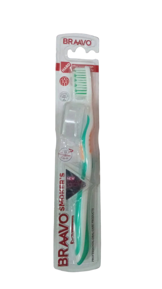 IMP BRAAVO TEETH BRUSH A-792 SMOKER HARD WITH CAP