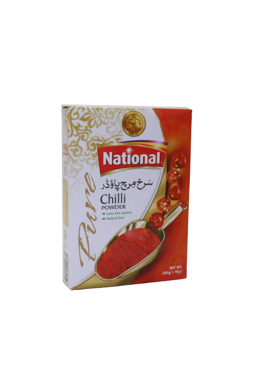 (NATIONAL) RED CHILLI PODWER 200GM BOX