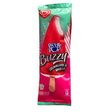 WALLS PADDLE POP BUZZY STRAW.VANILLA ICE CREAM