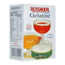 ROSSMOOR EDIBLE GELATINE POWDER 50GM