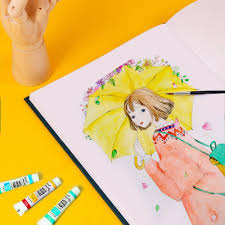 HAQ DRAWING BOOK LARGE YELLOW