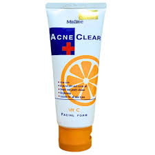 MISTINE ACNE CLEAR+ FACE WASH (VITAMIN C) 85GM