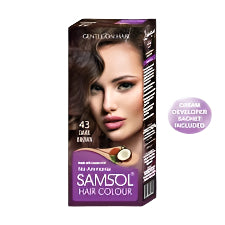 SAMSOL HAIR COLOR-43 (DARK BROWN)
