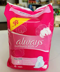 ALWAYS COTTON SOFT PAD (MAXI THICK) 6PCS
