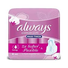 ALWAYS COTTON SOFT PAD (MAXI THICK) EXTRA LONG 6PC