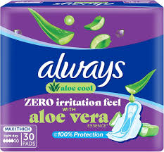 ALWAYS COTTON SOFT PAD ALOE VERA (MAXI THICK) LONG