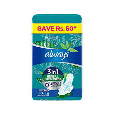 ALWAYS COTTON SOFT PAD HERBAL FRESHNESS 3 IN 1 (MA