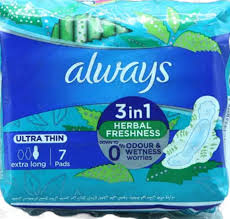 ALWAYS COTTON SOFT PAD HERBAL FRESHNESS 3 IN 1 (MA