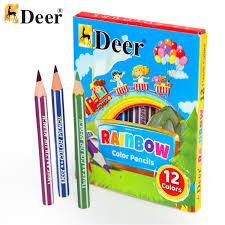 DEER RAINBOW COLOR PENCILS 12 COLOR