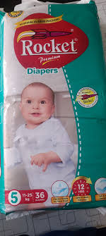 ROCKET DIAPERS SIZE 5 36PC