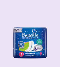 BUTTERFLY PAD XL MAXI THICK (BREATHABLES)