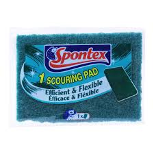 SPONTEX 1 SCOURING PAD SPONGES CLEANING Small