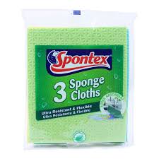 SPONTEX 3 SPONGES CLOTH CLEANING