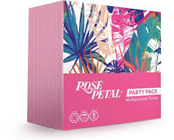 (ROSE PETAL) TISSUE PARTY PACK PINK