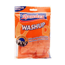 SPONTEX SENSITIVE CLEANING GLOVES (MEDIUM)