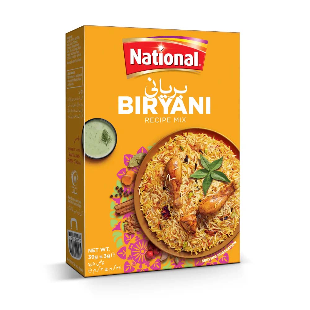 (NATIONAL) BIRYANI MASALA 39GM BOX
