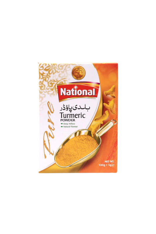 (NATIONAL) TURMERIC PODWER 100GM BOX
