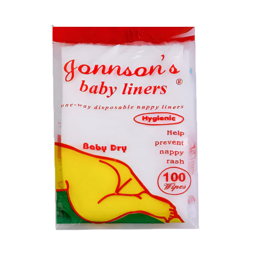 JOHNSON S BABY LINERS ONE-WAY DISPOSABLE NAPPY L