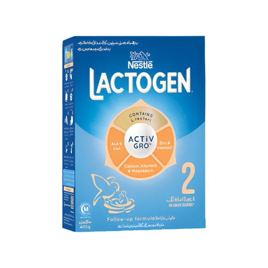 NESTLE LACTOGEN 2 ACTIV GRO 6 TO 12 MONTHS 400GM