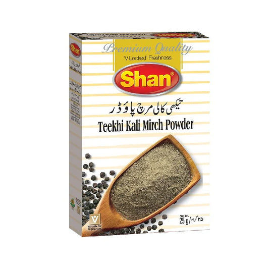SHAN TEEKHI KALI MIRCH POWDER (25+2 G)