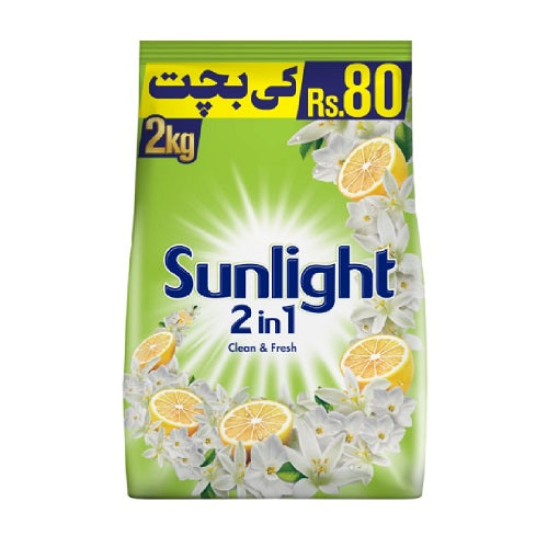 UNILEVER SUNLIGHT 2IN1 SURF CLEAN FRESH (2KG)