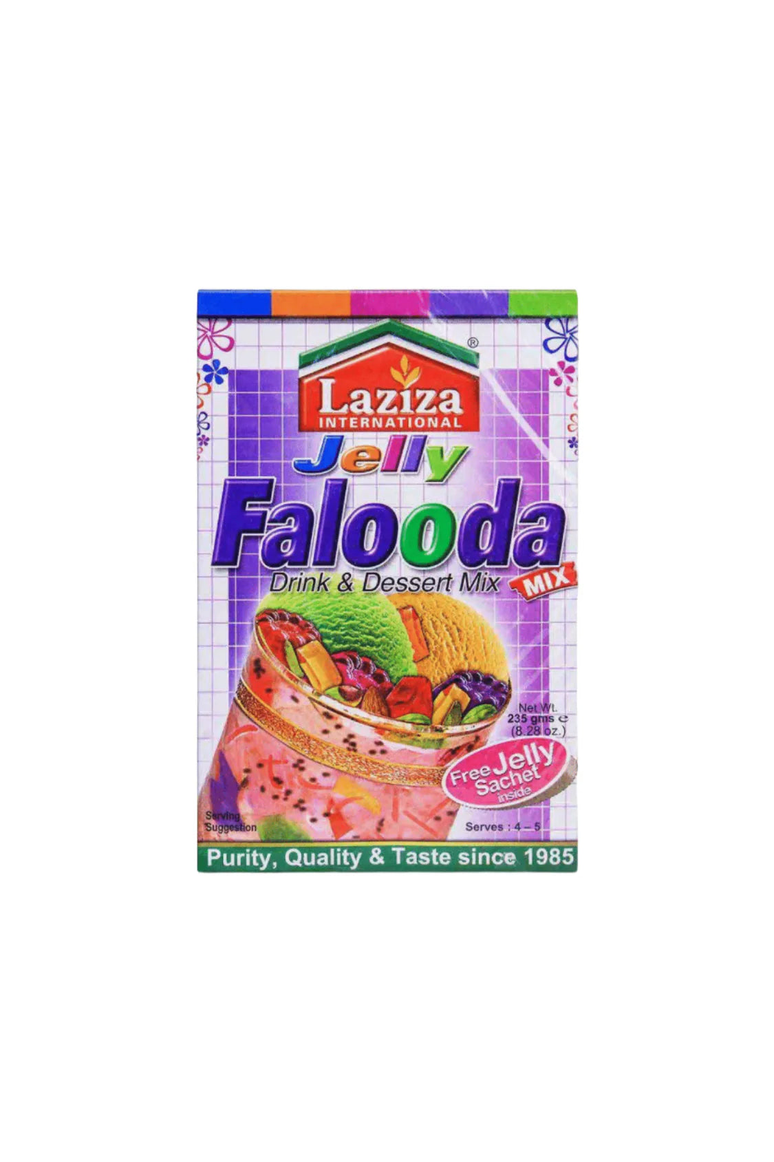 (LAZIZA) JELLY FALOODA MIX 235GM